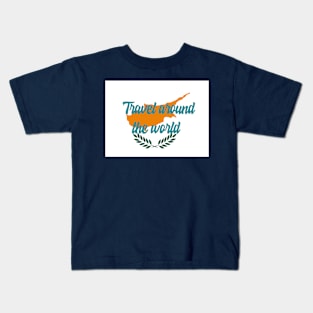 Travel Around the World - Cyprus Kids T-Shirt